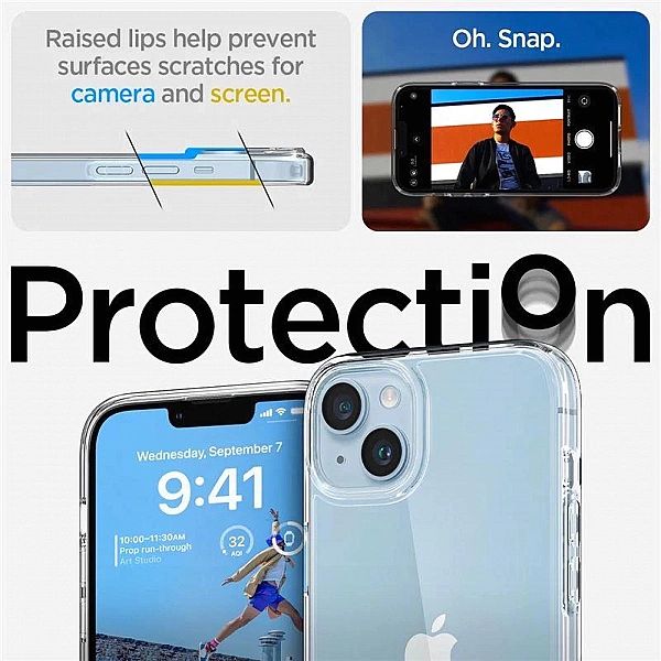 Etui Spigen Ultra Hybrid S na iPhone 14 Plus - przezroczyste