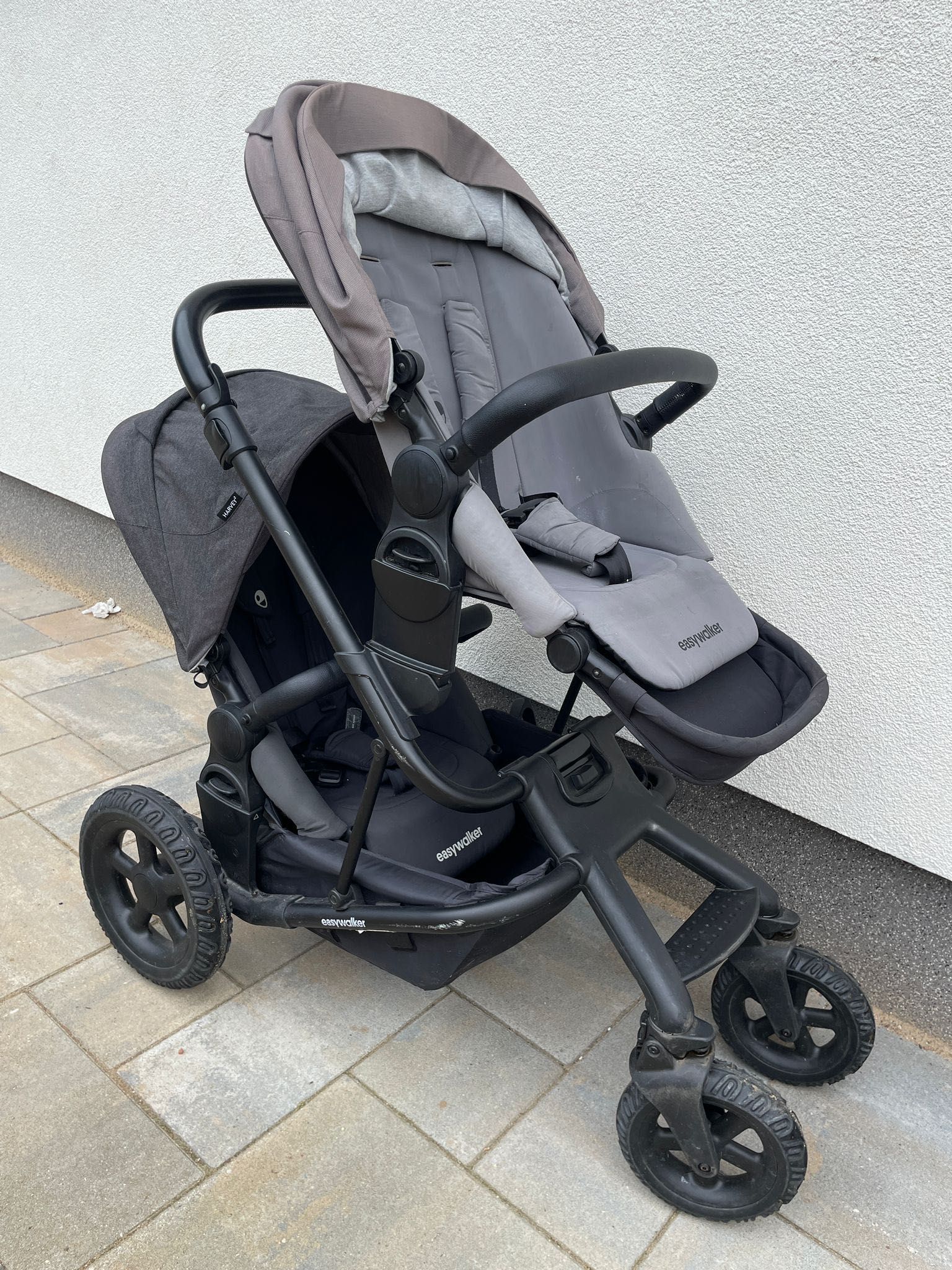 EasyWalker Harvey2 podwójny, rok po roku, dla 2 spacerówka bliźniaczym