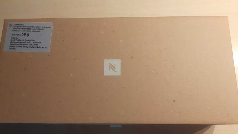 Zestaw prezentowy Nespresso kawa + filiżanki do espresso