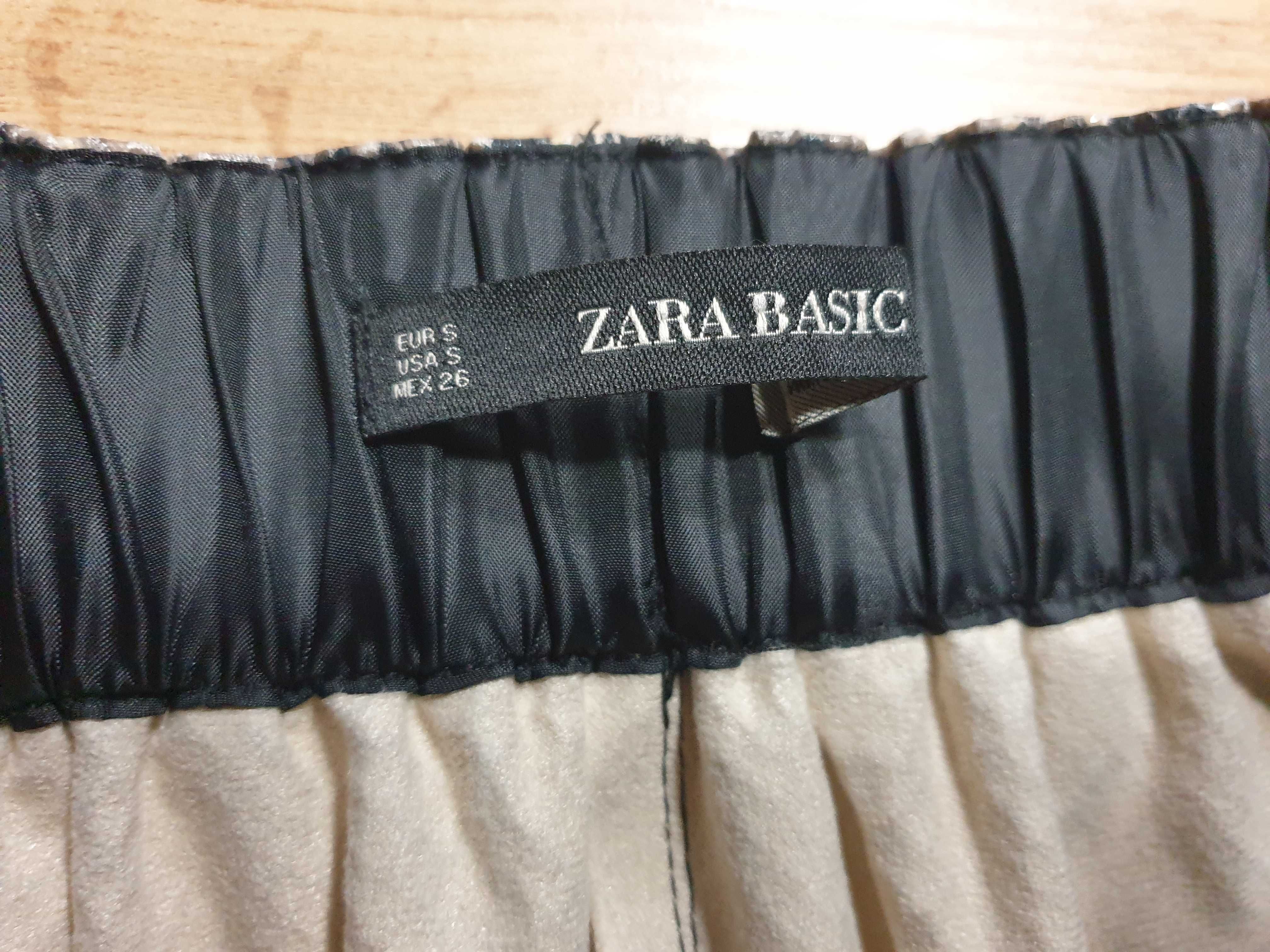 Spódniczka Zara Basic, ala skóra węża, S