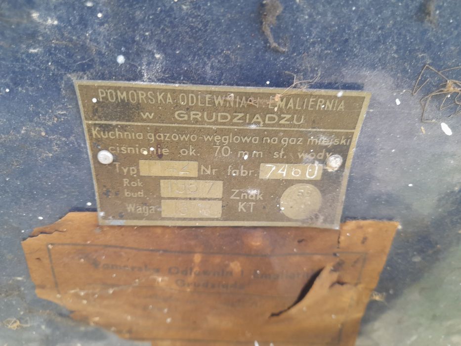 Kuchnia Gaz Węgiel lata 60-te
