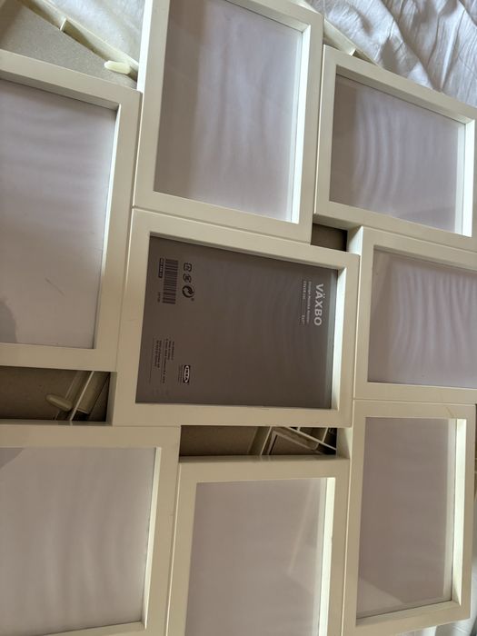 2 molduras conjuntas de 8 fotos ikea