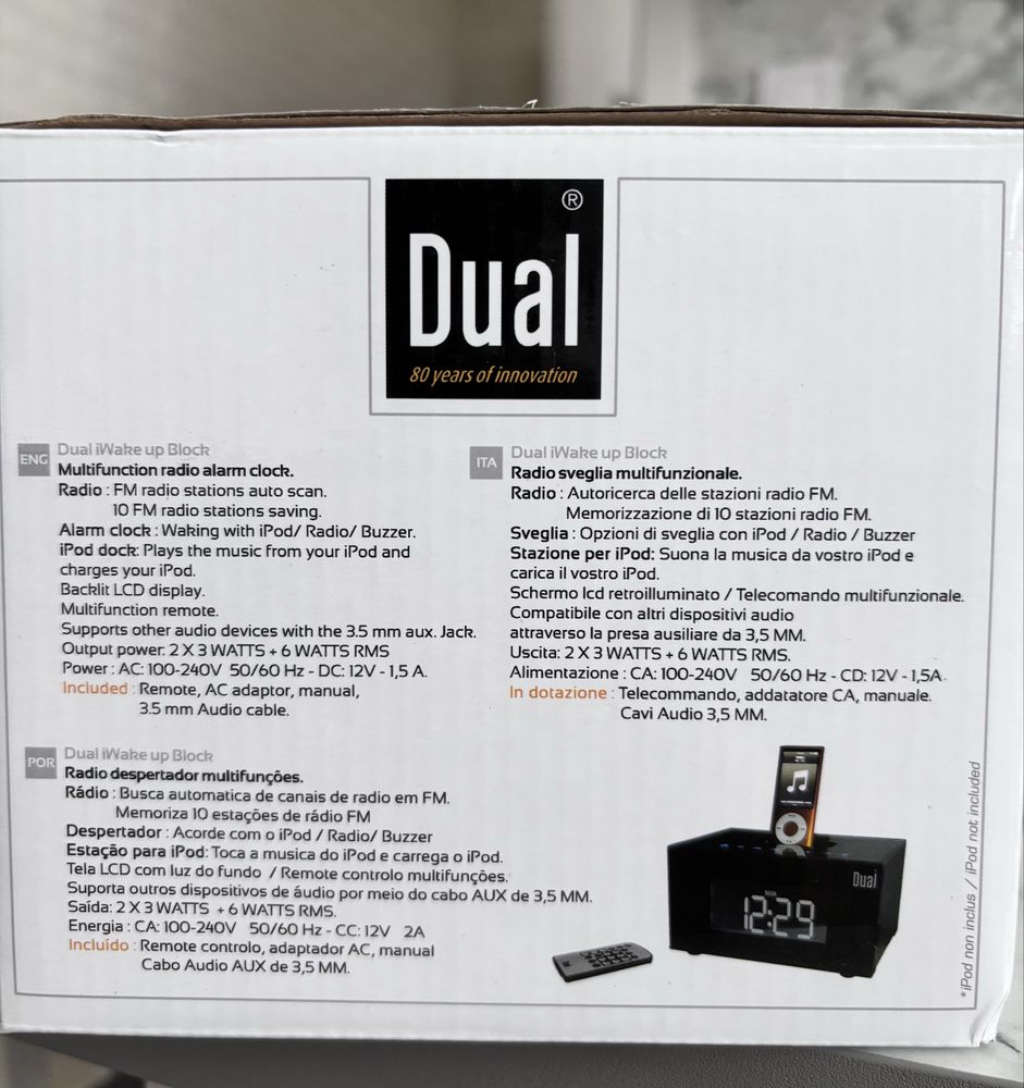 Radio radiobudzik mp3 LCD iPod alarm zegarek wielofunkcyjny