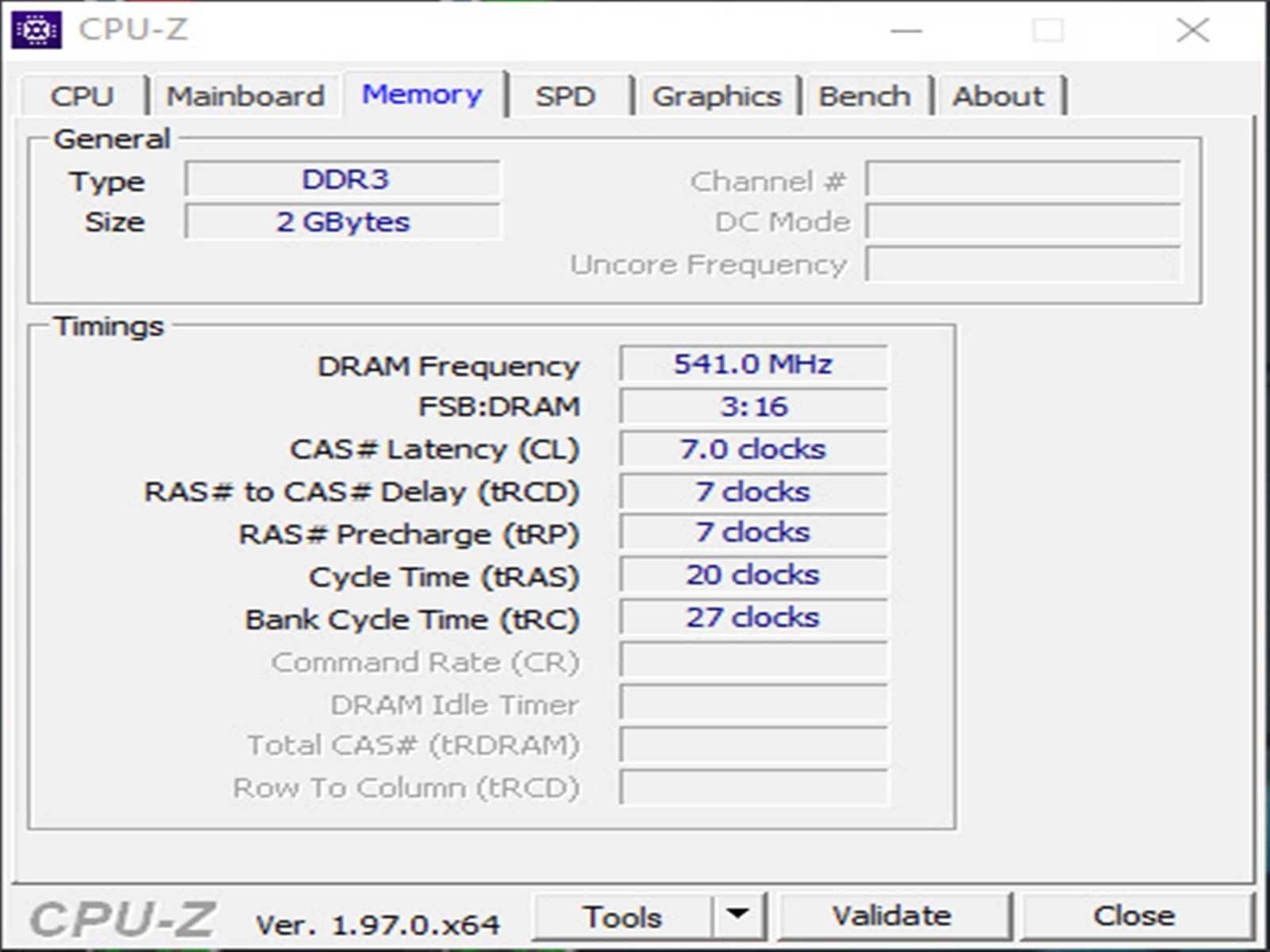 DDR3 2GB KingSton 8500  1066