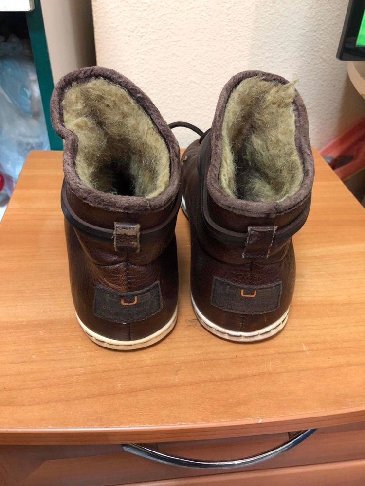 Подростковые ботинки из натуральной кожы (зима)