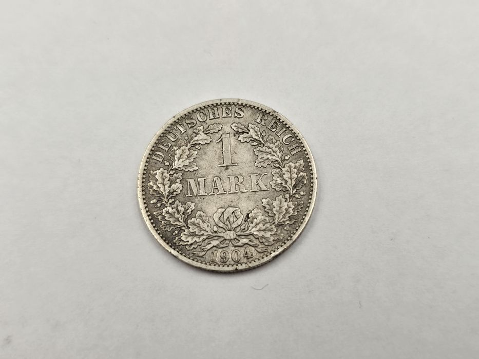 Moneta 1 marka 1904 srebro 900
