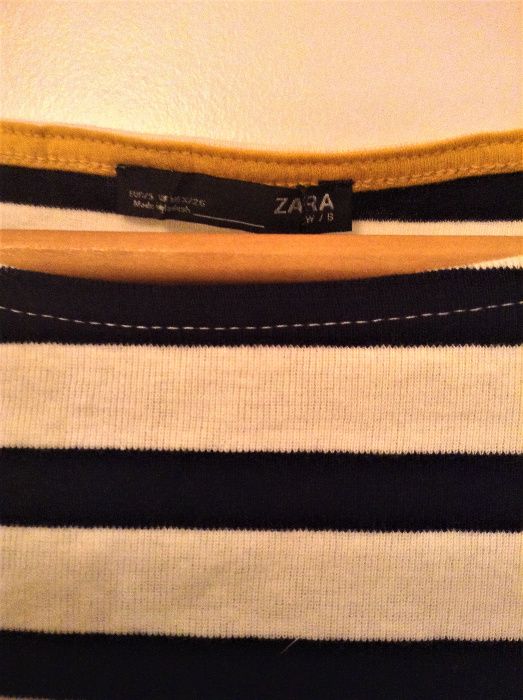 Camisola básica riscas azul ZARA nova