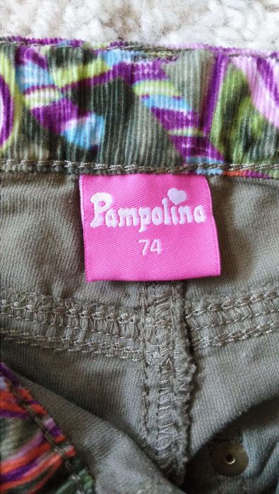 Красивые вельветовые штаны Pampolina
