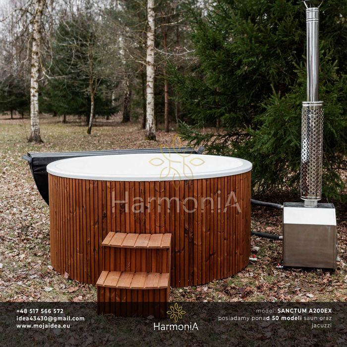 jacuzzi, balia, AKRYLOWE, hydromasaż, aero, piec 35kw, LED, transport
