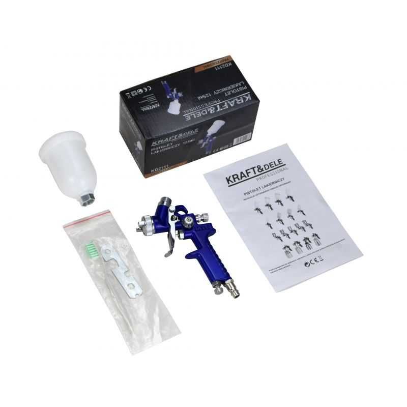 Pistolet lakierniczy 125ml DYSZA 0,8mm HVLP KD2111