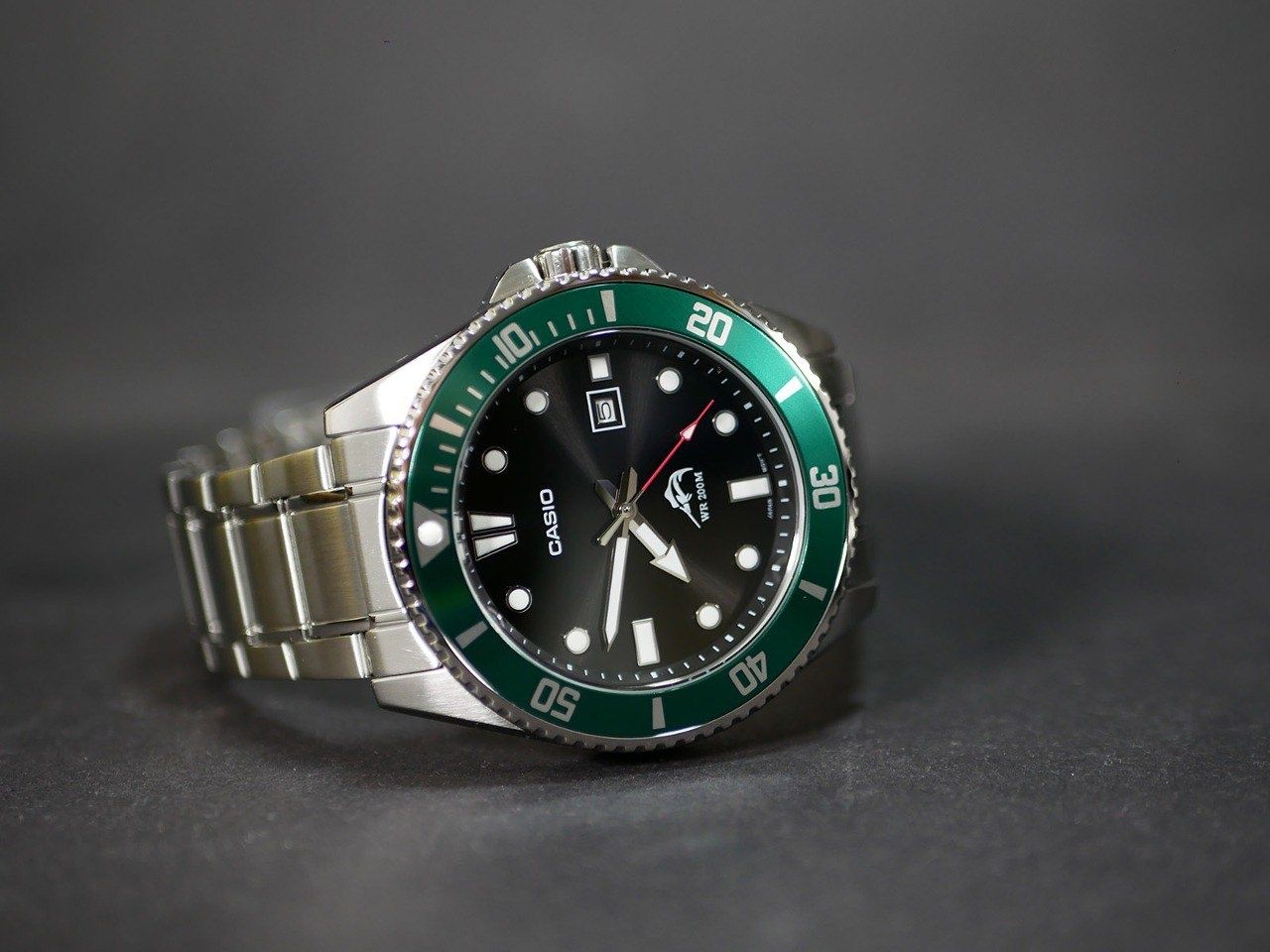 Годинник Casio MDV-106DD-1A3V Duro Green з браслетом з нержавіючої ста