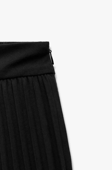 Чорна спідниця з шортиками коротка плісирована юбка zara s m с м