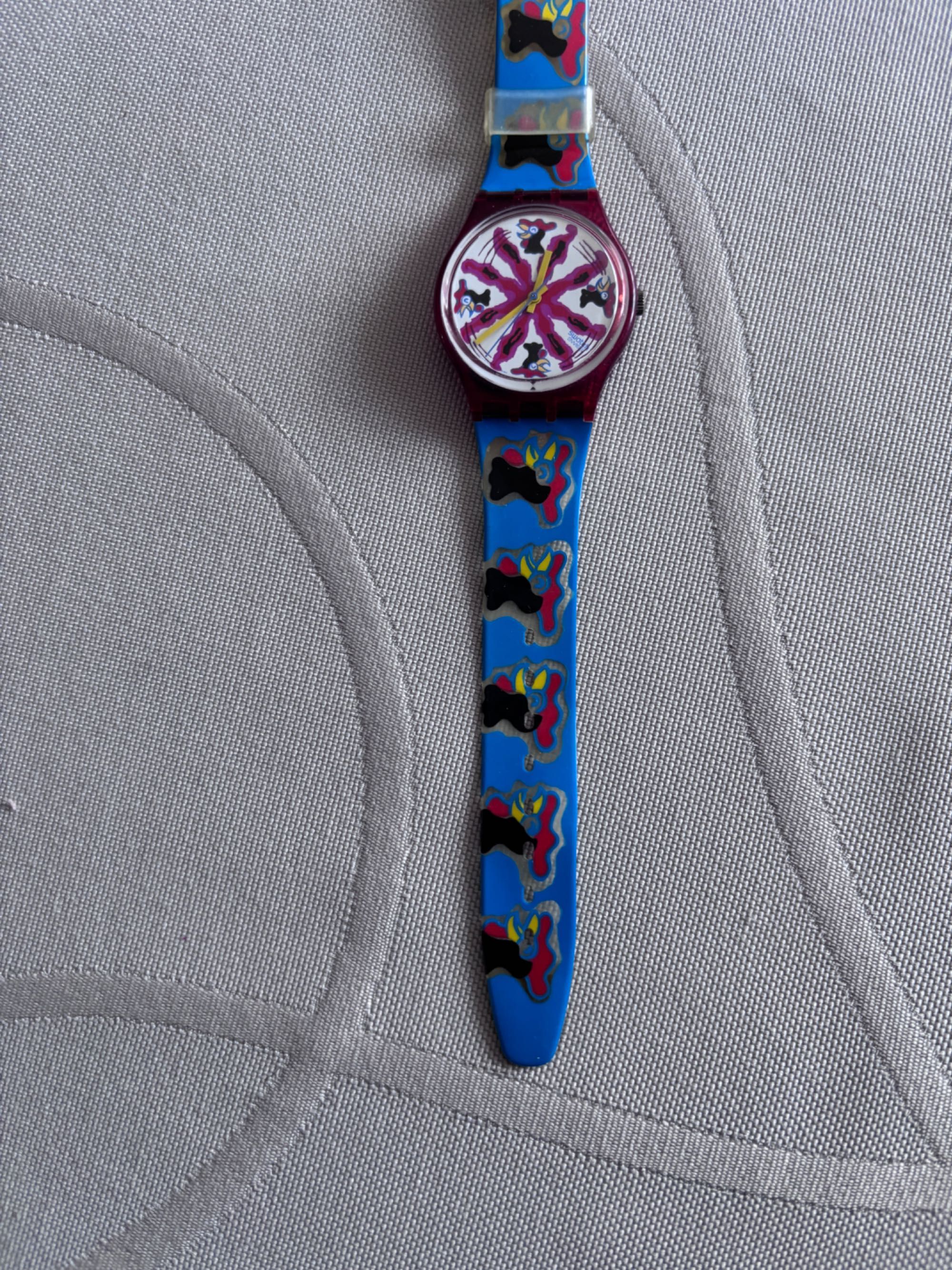 zegarek swatch kids retro prl kogut