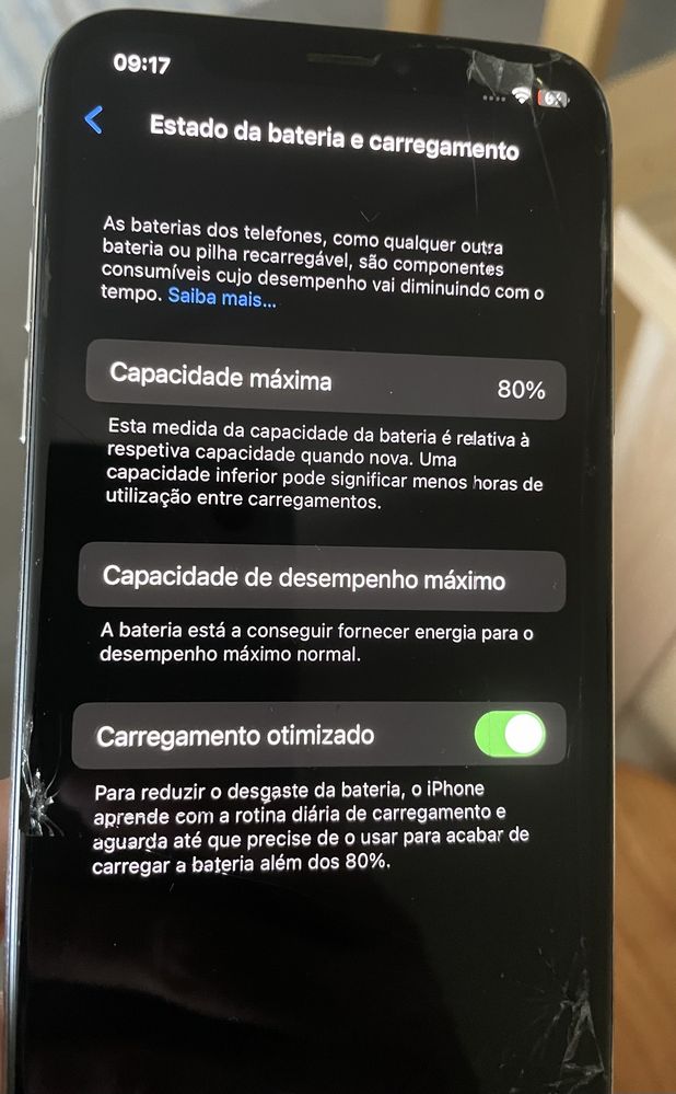 Iphone X 64GB ecrã partido