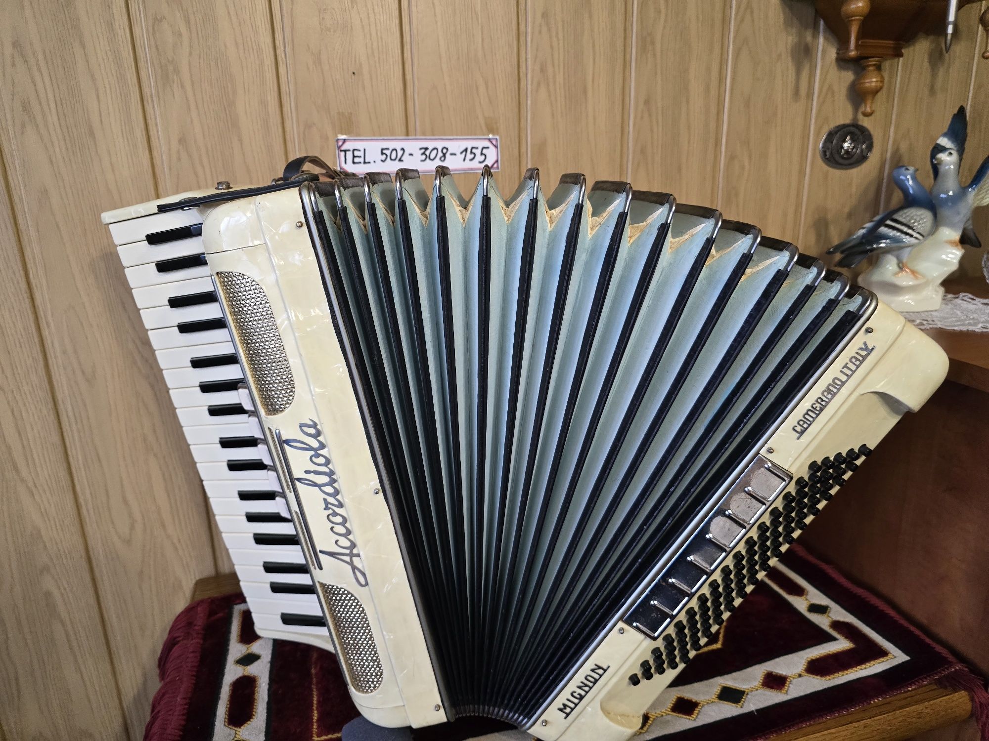 Akordeon Accordiola Camerano 80bas klawiatura 96bas trzy chóry