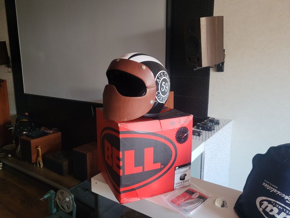 Bell Custom 500 Helmet (Ace Cafe 59 Black/White