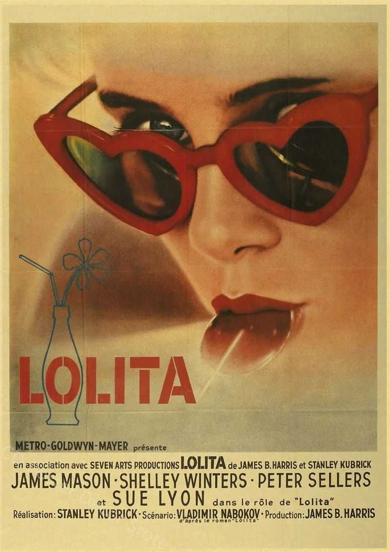 PIĘKNY plakat filmowy vintage LOLITA