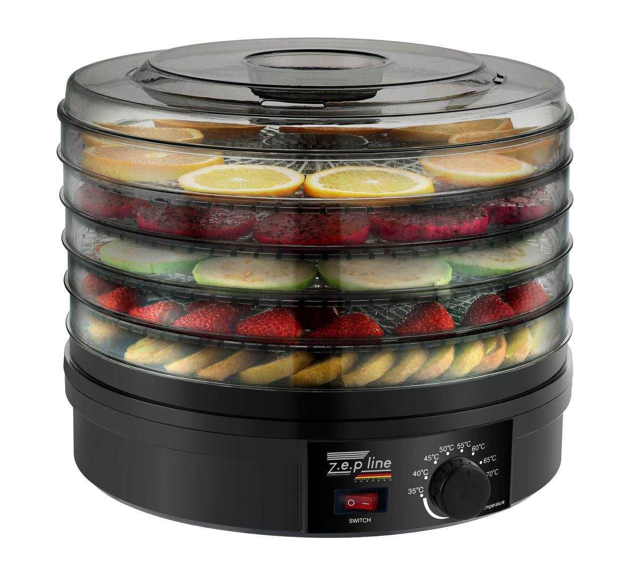 Сушилка для овощей фруктов 800W Дегидратор с терморегулятором