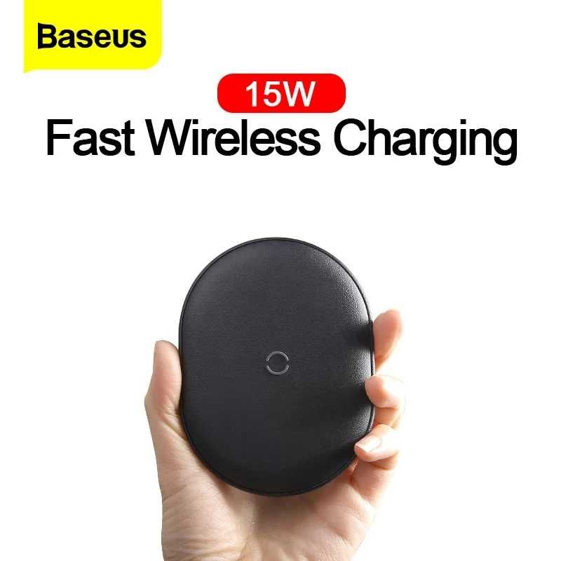 Беспроводная Qi зарядка BASEUS Quick Charge 15W для iPhone Samsung