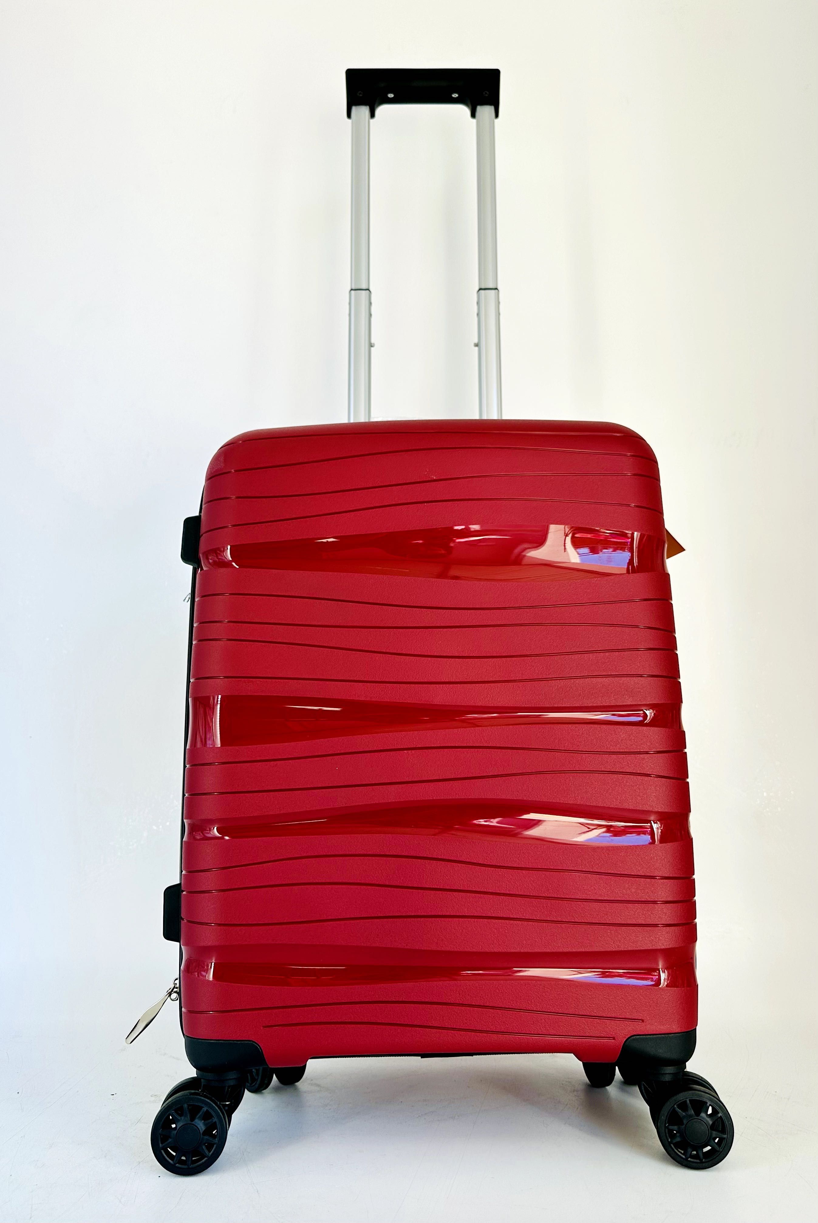 Nowa niepękająca walizka 55 cm ryanair wizzair bordowa