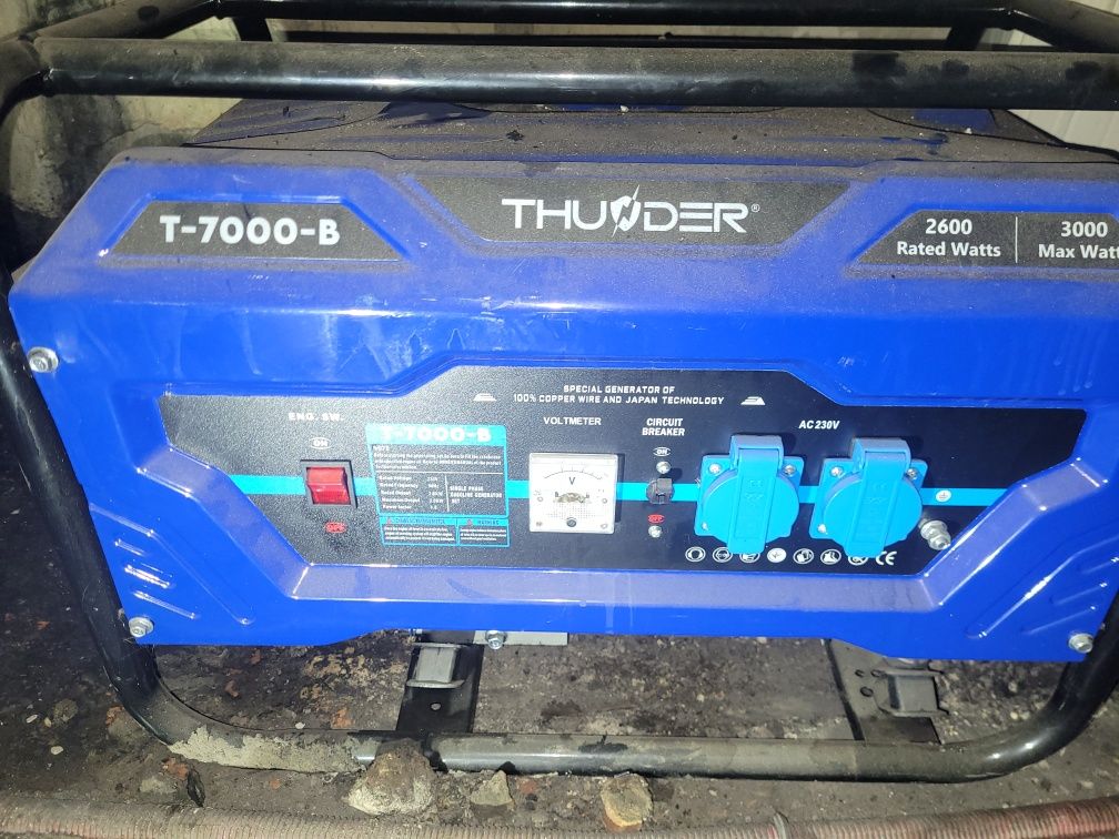 generator prądotwórczy thunder t-7000b 2600w