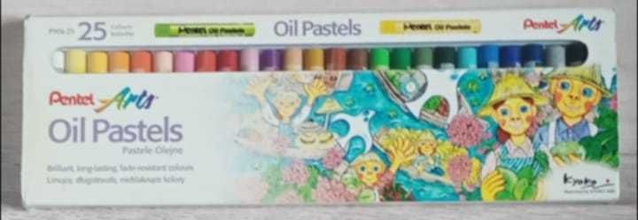 Pastele olejne Pentel 25 kolorów Nowe