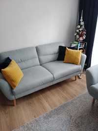 Sofa  nie rozkładana plus fotel