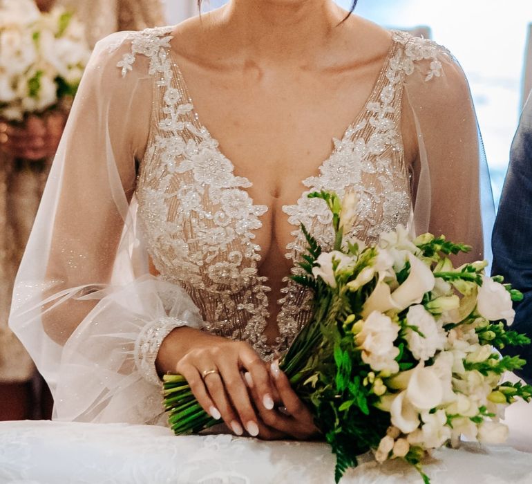 Suknia ślubna z kryształkami Swarovski