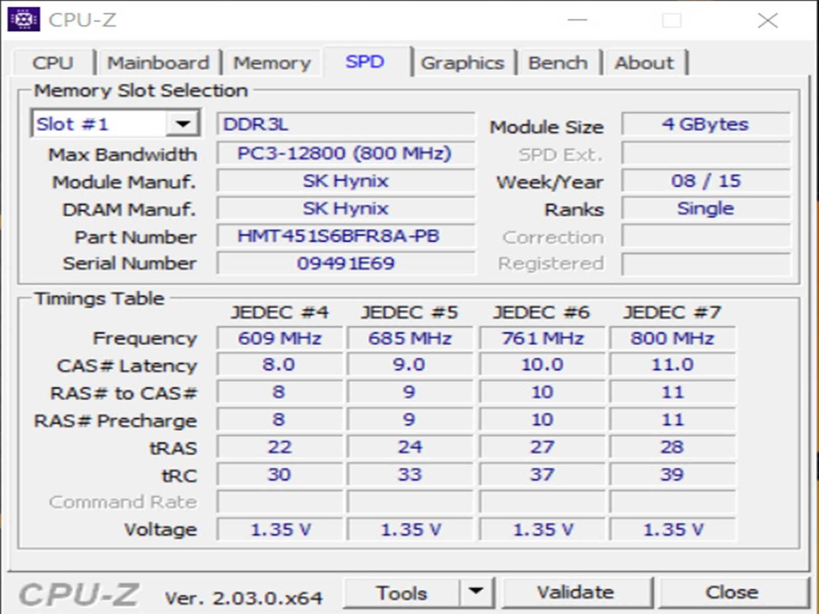 DDR3 8GB HyniX 12800 L