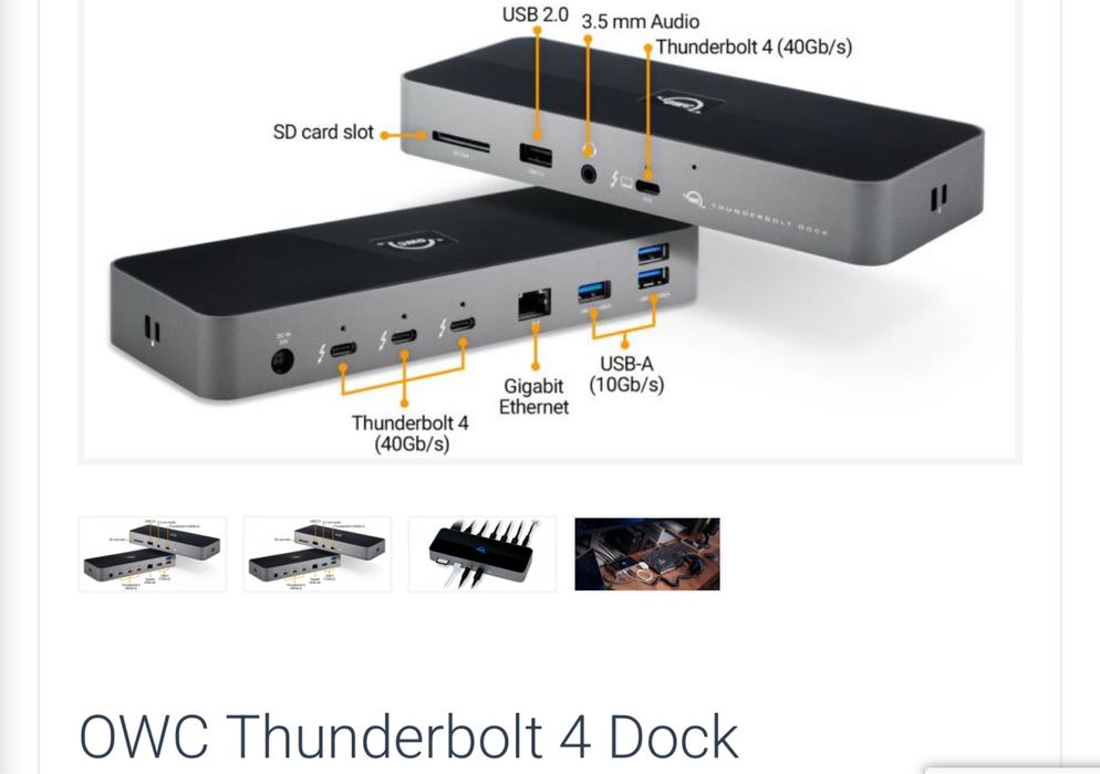 OWC Thunderbolt Dock 11 Ports