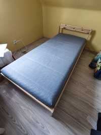 kompletne łóżko z materacem stan idealny jak nowy