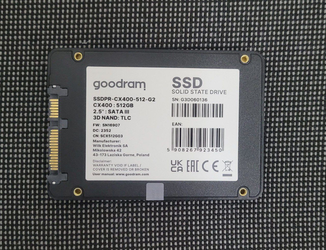 Диск ssd Goodram cx400 512gb