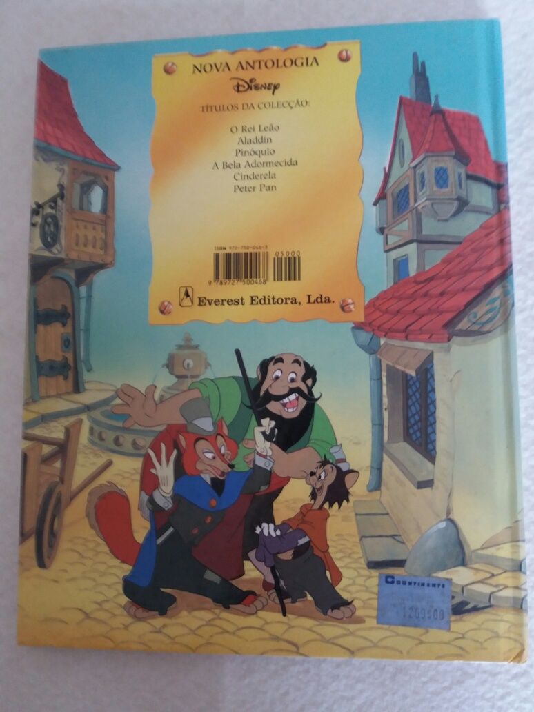 Livro Walt Disney - Pinóquio (vintage)