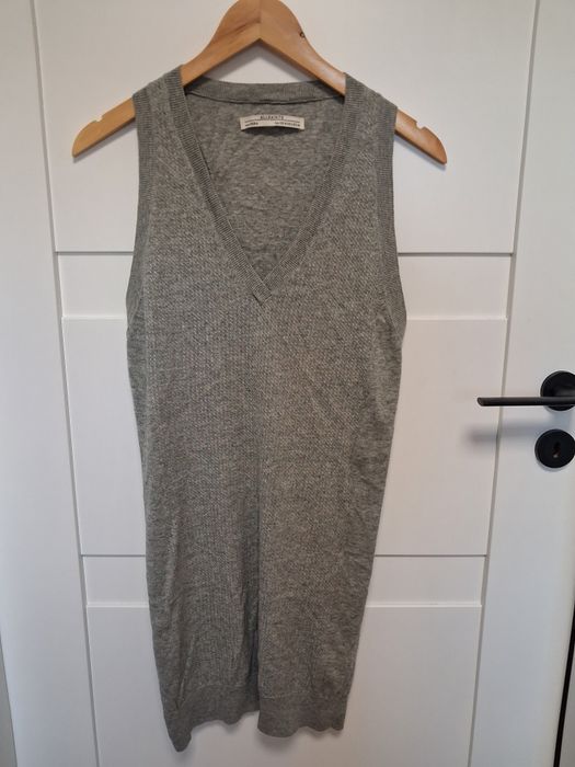Allsaints szara tunika bluzka damska M