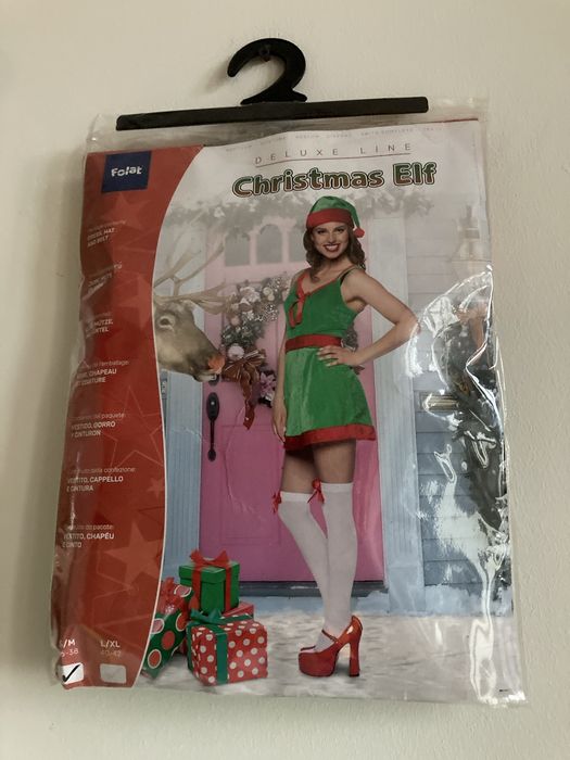 Strój elfa kostium przebranie swiąteczny damski