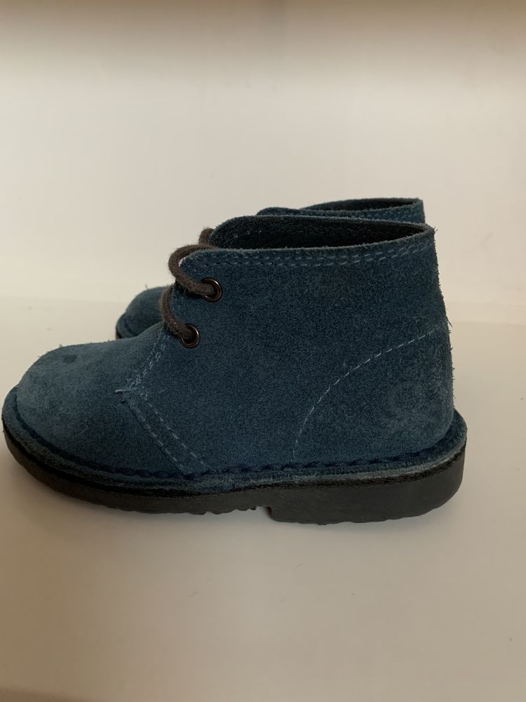 Botas camurça azul Benetton tam. 22