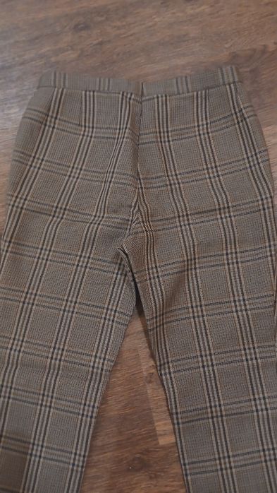 Штани -палацо чорні та в клітинку