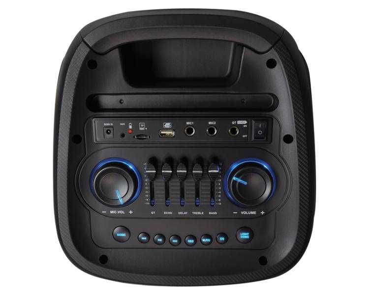 Głośnik bluetooth LTC 2x8`` 400W, 2 mikrofony i pilot USB/SD/AUX