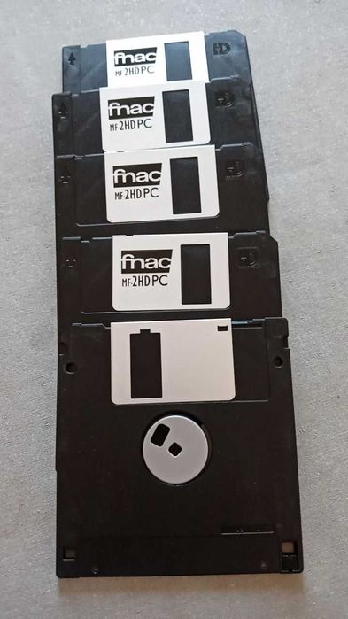 5 Disquetes Fnac MF-2HD PC 3.5