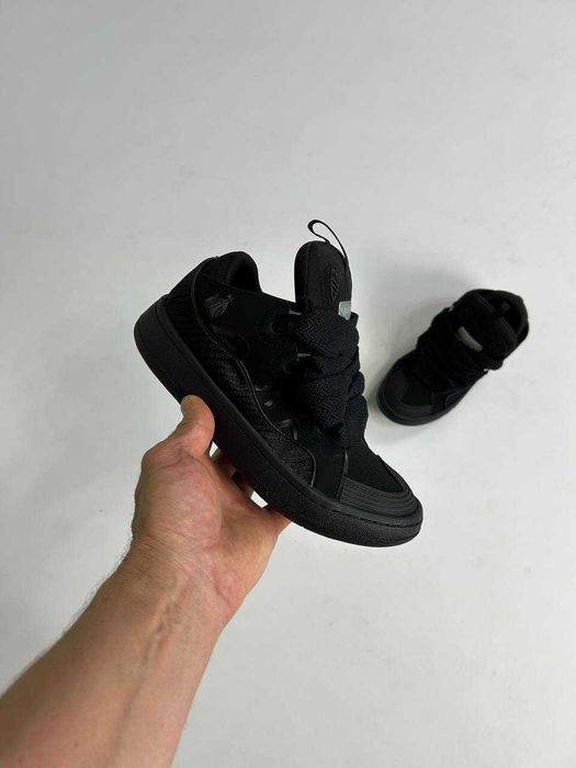 Кеди Lanvin Curb black кеды ланвин кросівки ланвін Sneakers чорні 37