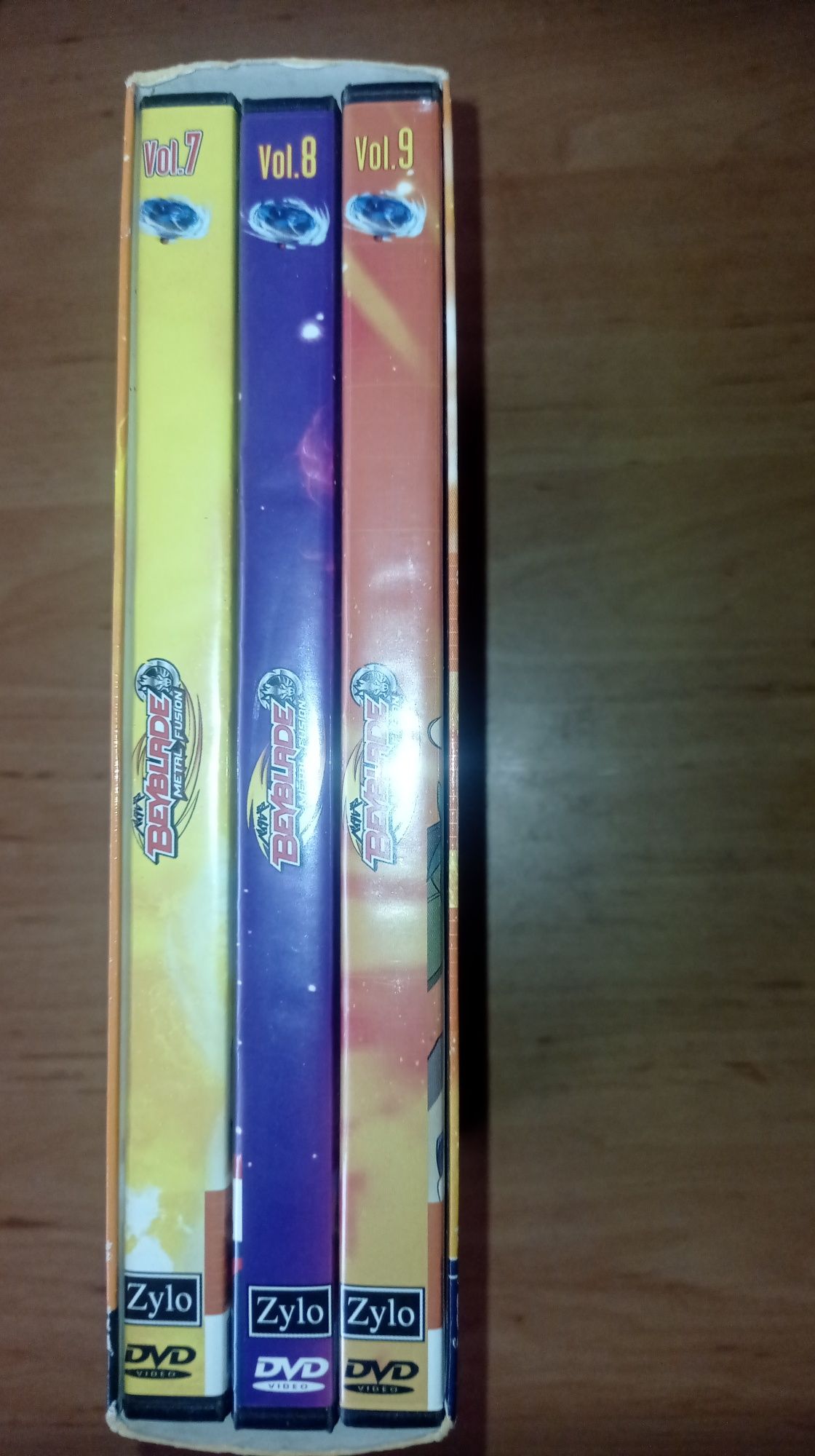 Conjunto 3 DVD Beyblade Metal Fusion