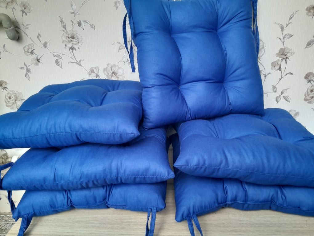 Zestaw 8szt poduszek bawełnianych na krzesła 40x40