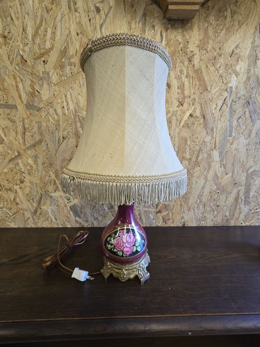 Piękna stara lampka nocna lampa porcelana