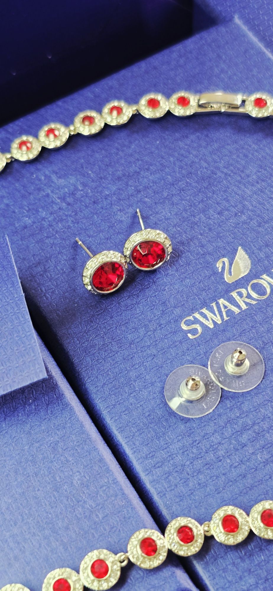 Zestaw biżuterii Swarovski Angelic Una bransoletka naszyjnik kolczyki