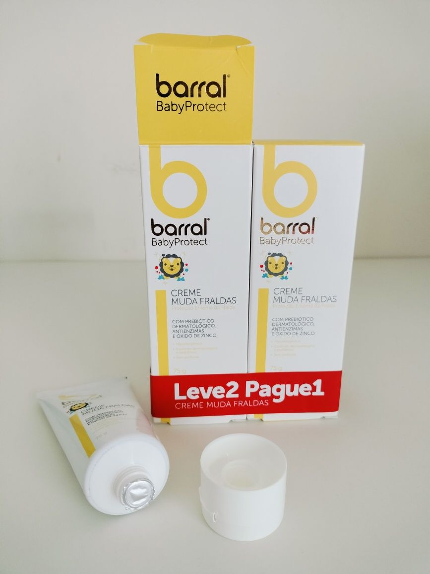 Lote 2 cremes Barral pomada muda fralda