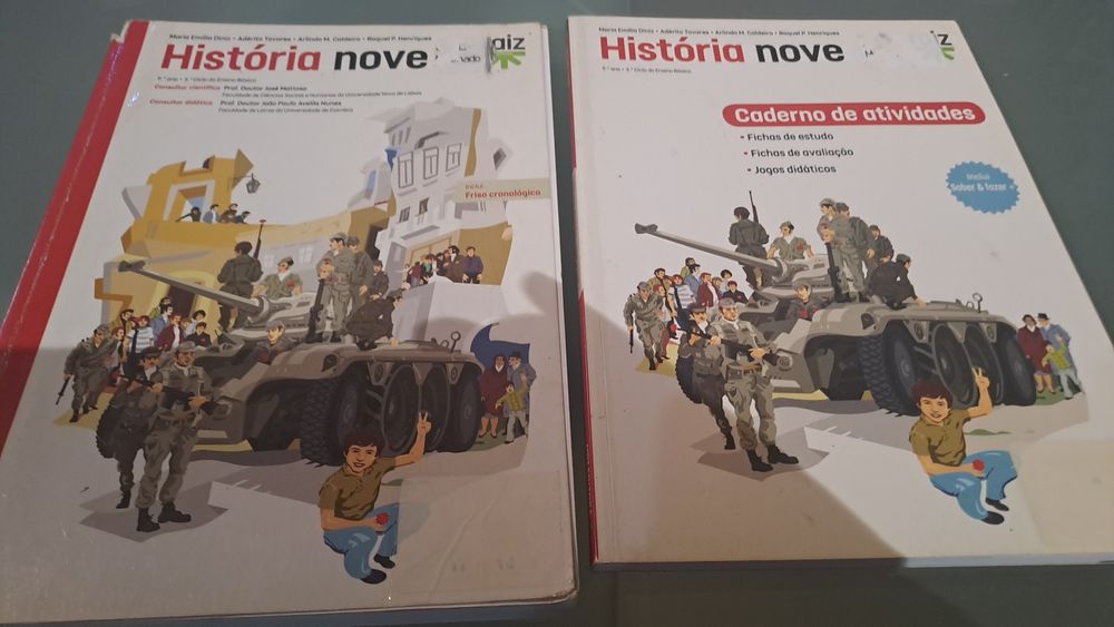 Manual aluno e caderno atividades historia nove
