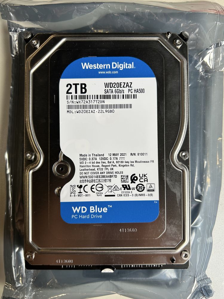 HDD 2tb Sata WD Blue 5400rpm 64mb