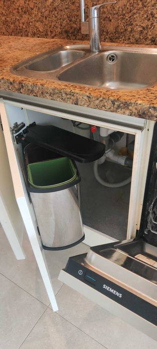 Kuchnia SieMatic Premium. Meble kuchenne Biały mat. AGD Bosch Siemens