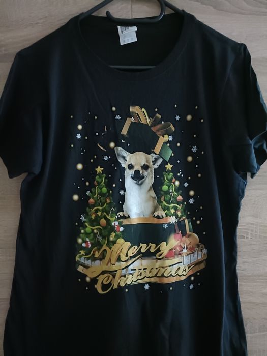 Koszulka świąteczna z pieskiem