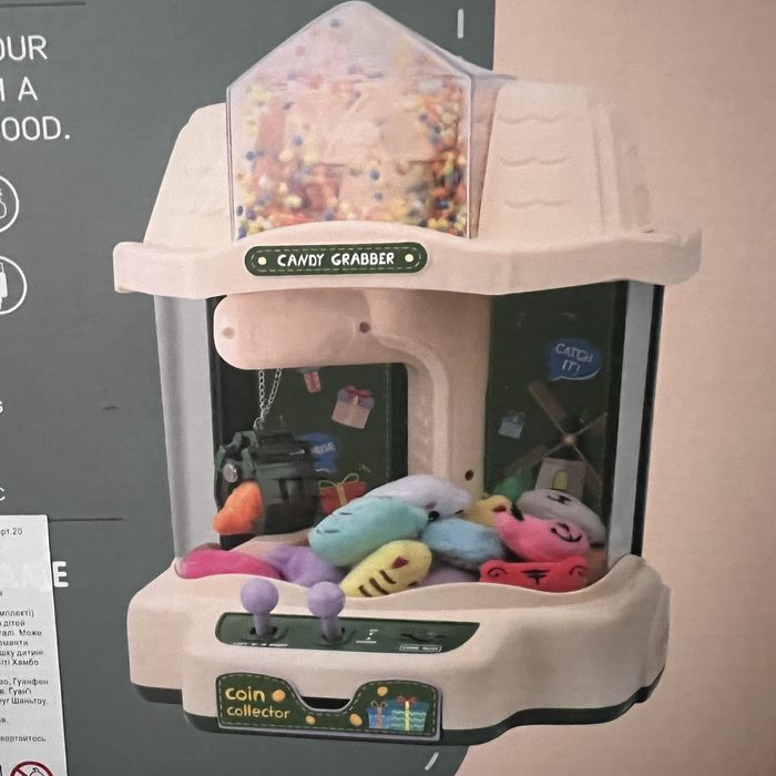 Дитячий ігровий автомат з краном. Candy grabber coin colector